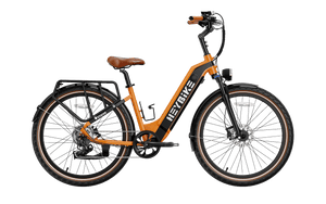 Cityrun electric cruiser commuter bike - organge